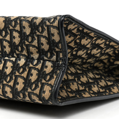 Christian Dior Oblique Fold Over Clutch Blue 10 of 15