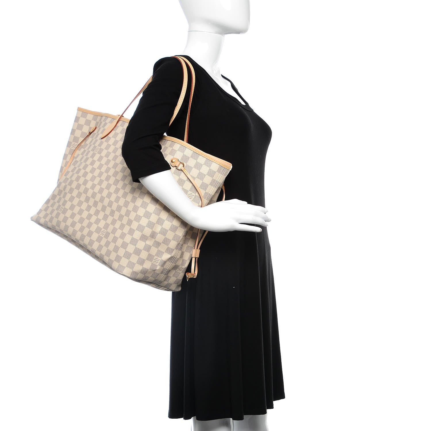 Louis Vuitton Damier Azur Neo Neverfull GM Rose Ballerine 2 of 10