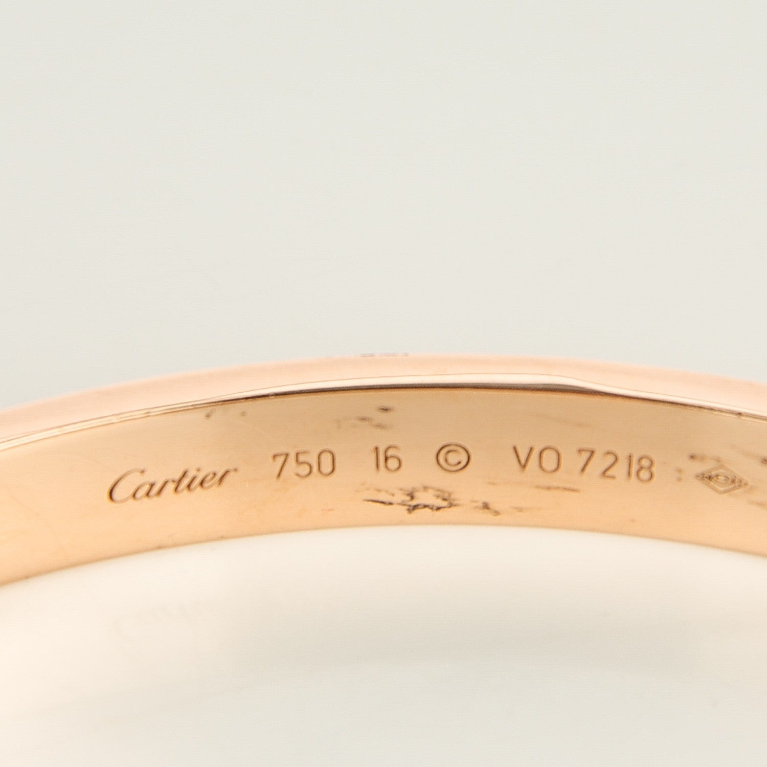 Cartier 18K Pink Gold LOVE Bracelet 16 6 of 6