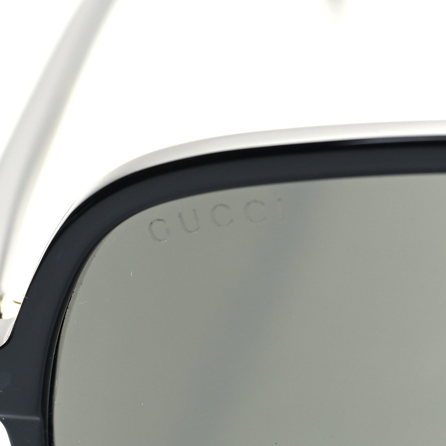 Gucci Acetate Brow Bar Aviator Sunglasses GG0545S Black 7 of 8