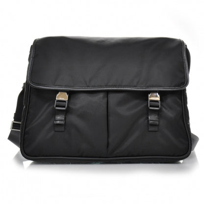 Prada Tessuto Nylon Messenger Bag w Laptop Case Nero 1 of 10
