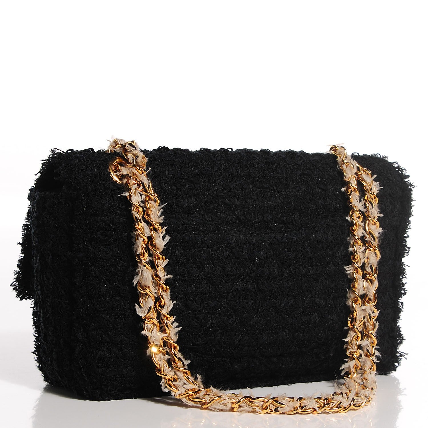 Chanel Tweed Medium Single Flap Black 3 of 8