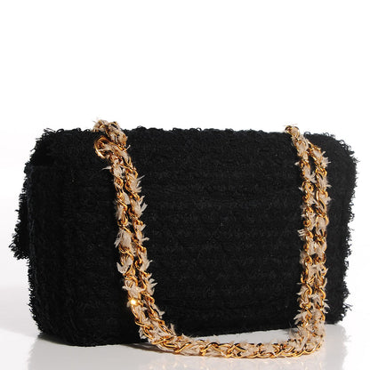 Chanel Tweed Medium Single Flap Black 3 of 8