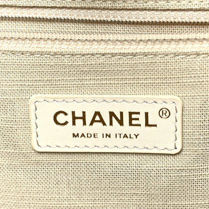 Chanel Mixed Fibers Small Deauville Tote Yellow 7 of 10