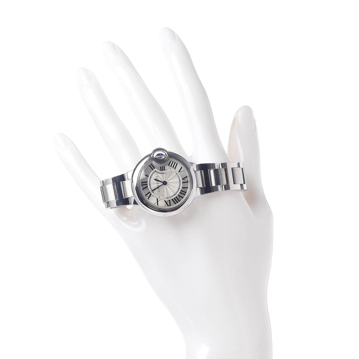 Cartier Stainless Steel 33mm Ballon Bleu De Quartz Watch 2 of 7