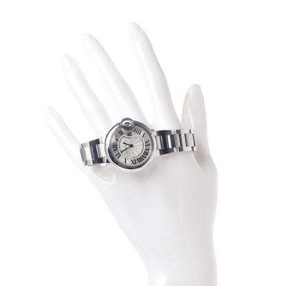 Cartier Stainless Steel 33mm Ballon Bleu De Quartz Watch 2 of 7