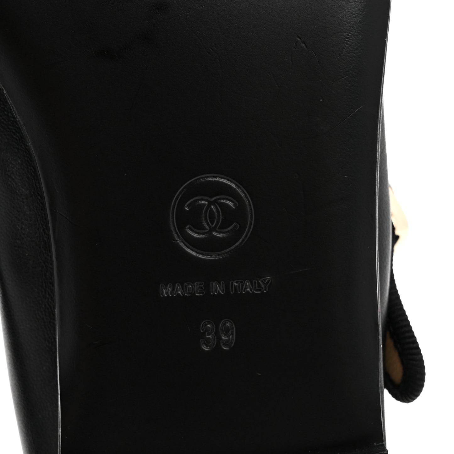 Lambskin Charm Mary Jane Flats 39 Black