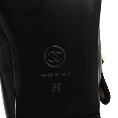 Chanel Lambskin Charm Mary Jane Flats 39 Black 7 of 11