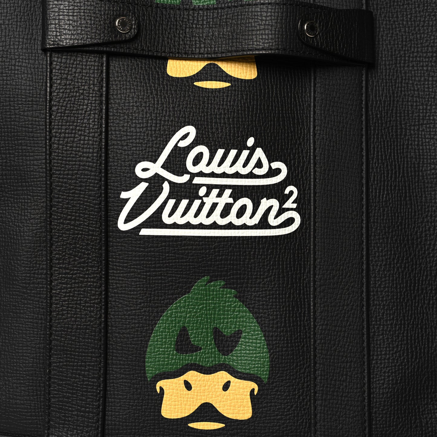 X NIGO Taurillon Duck Trolley Tote Black