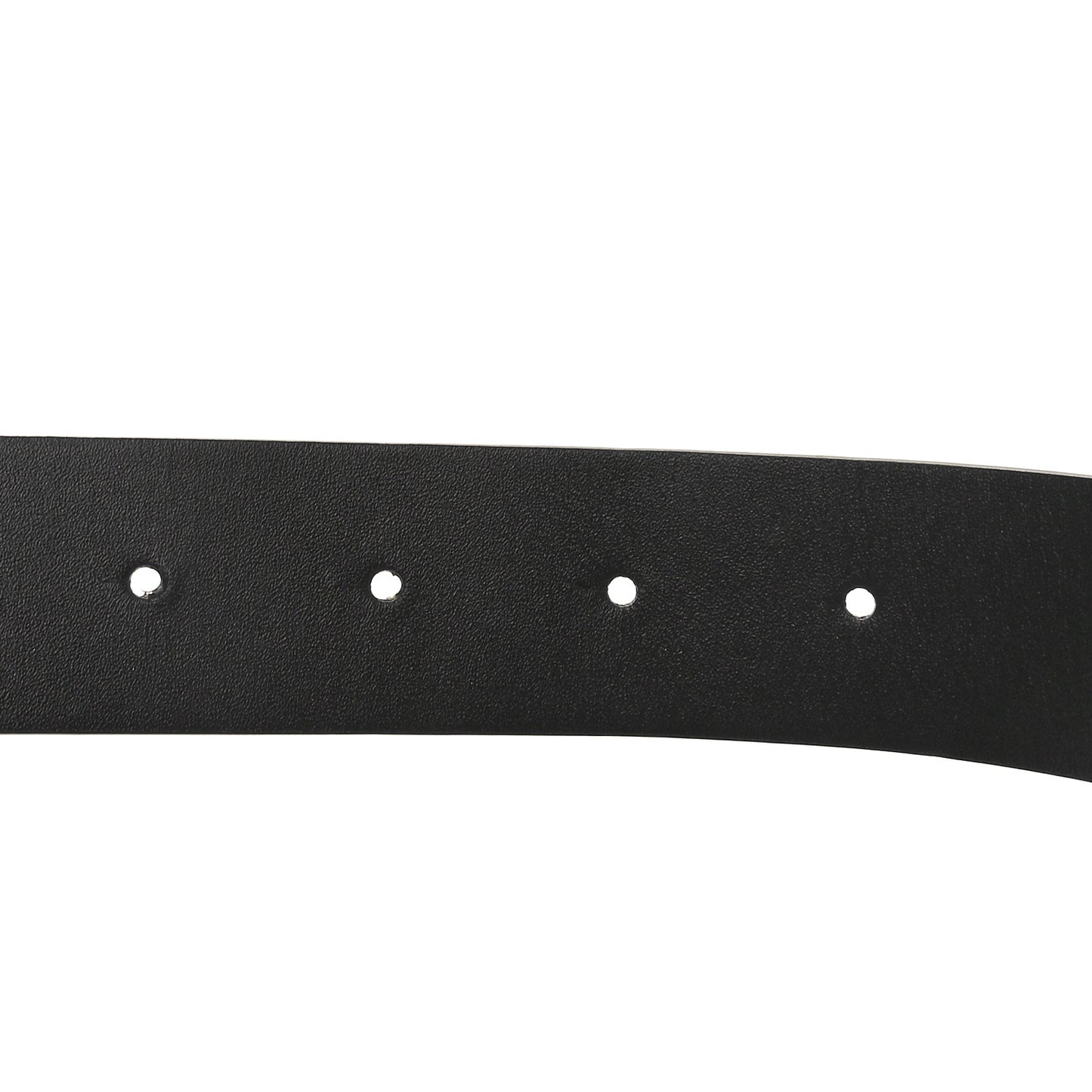 Calfskin Metal Enamel CC Belt 75 30 Black White