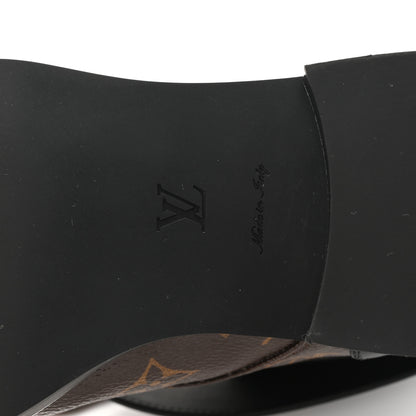 Louis Vuitton Calfskin Monogram Wonderland Flat Ranger Boots 36.5 Black 7 of 10