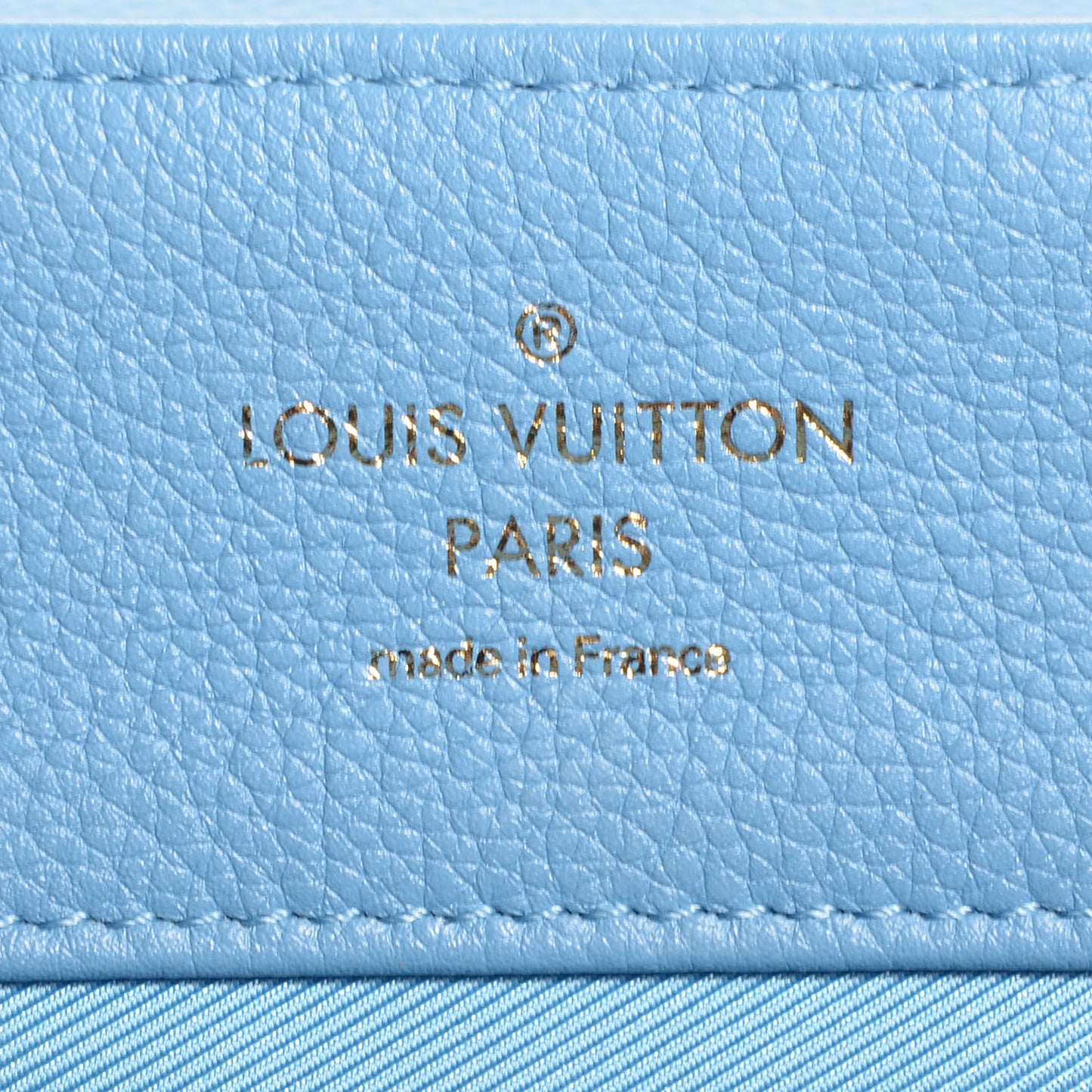 Calfskin Lockme MM Bleuet