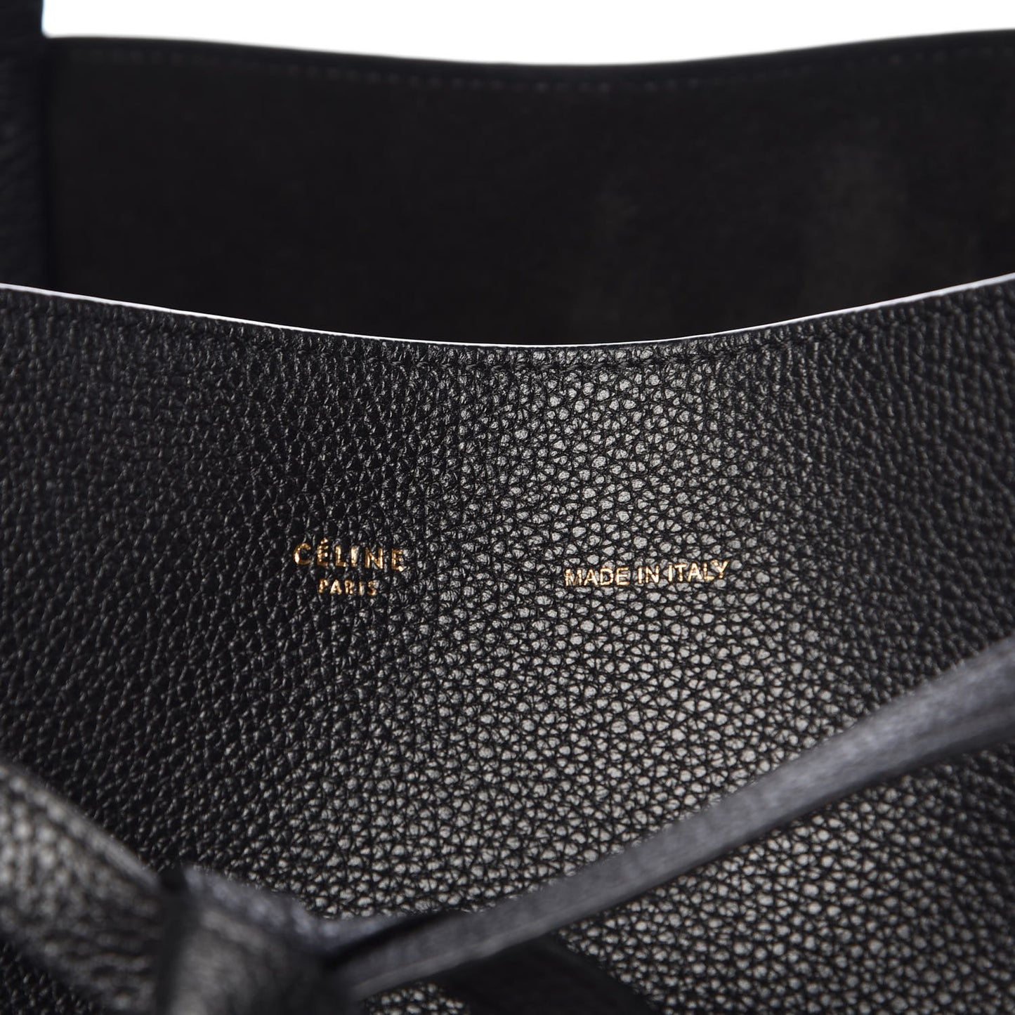 Soft Grained Calfskin Small Belt Cabas Phantom Black