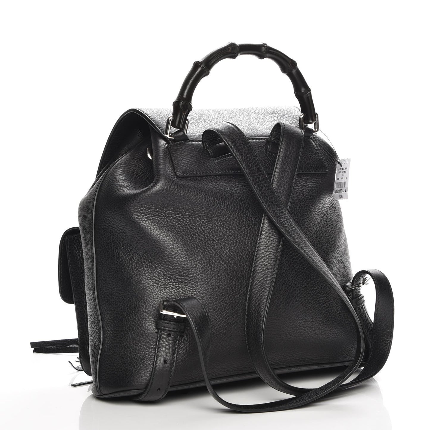 Cellarius Calfskin Medium Bamboo Backpack Black