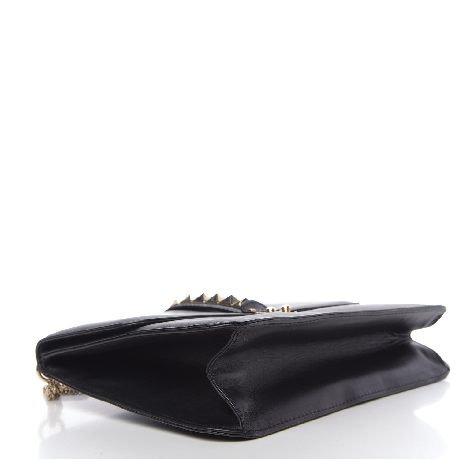 Valentino Garavani Vitello Extra Large Glam Lock Rockstud Flap Black 5 of 13