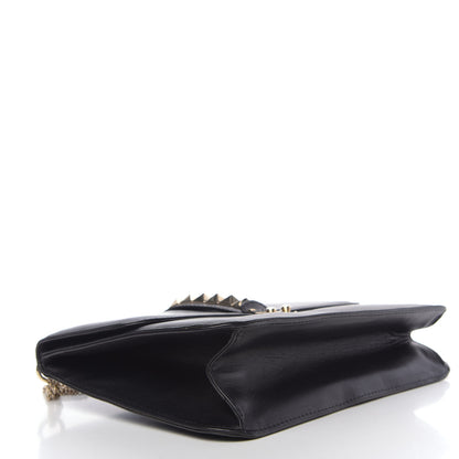 Valentino Garavani Vitello Extra Large Glam Lock Rockstud Flap Black 5 of 13