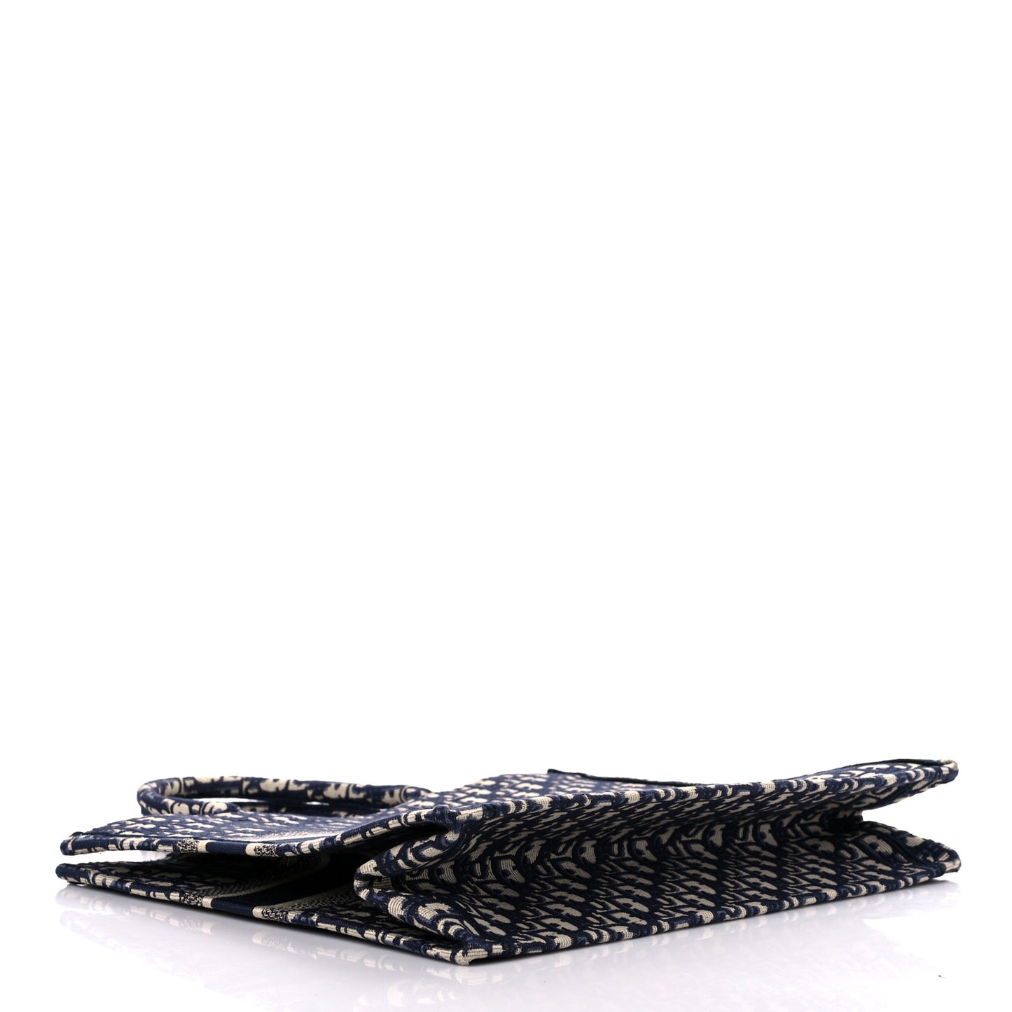 Oblique Book Tote Blue Multicolor