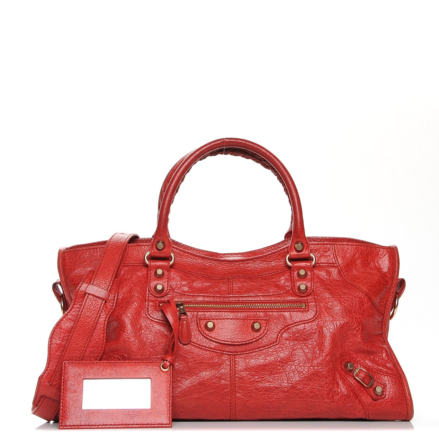 Balenciaga Agneau Arena Giant 12 Rose Gold Hardware Part Time Coquelicot Rouge Coquelicot 1 of 14