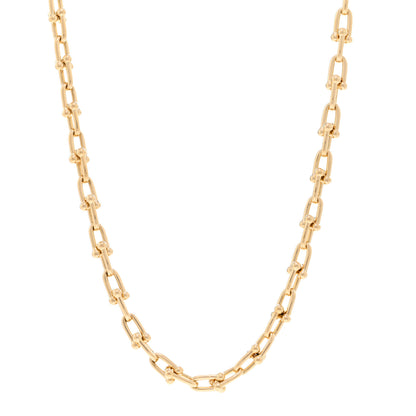 Tiffany 18K Yellow Gold Small HardWear Link Necklace 1 of 5