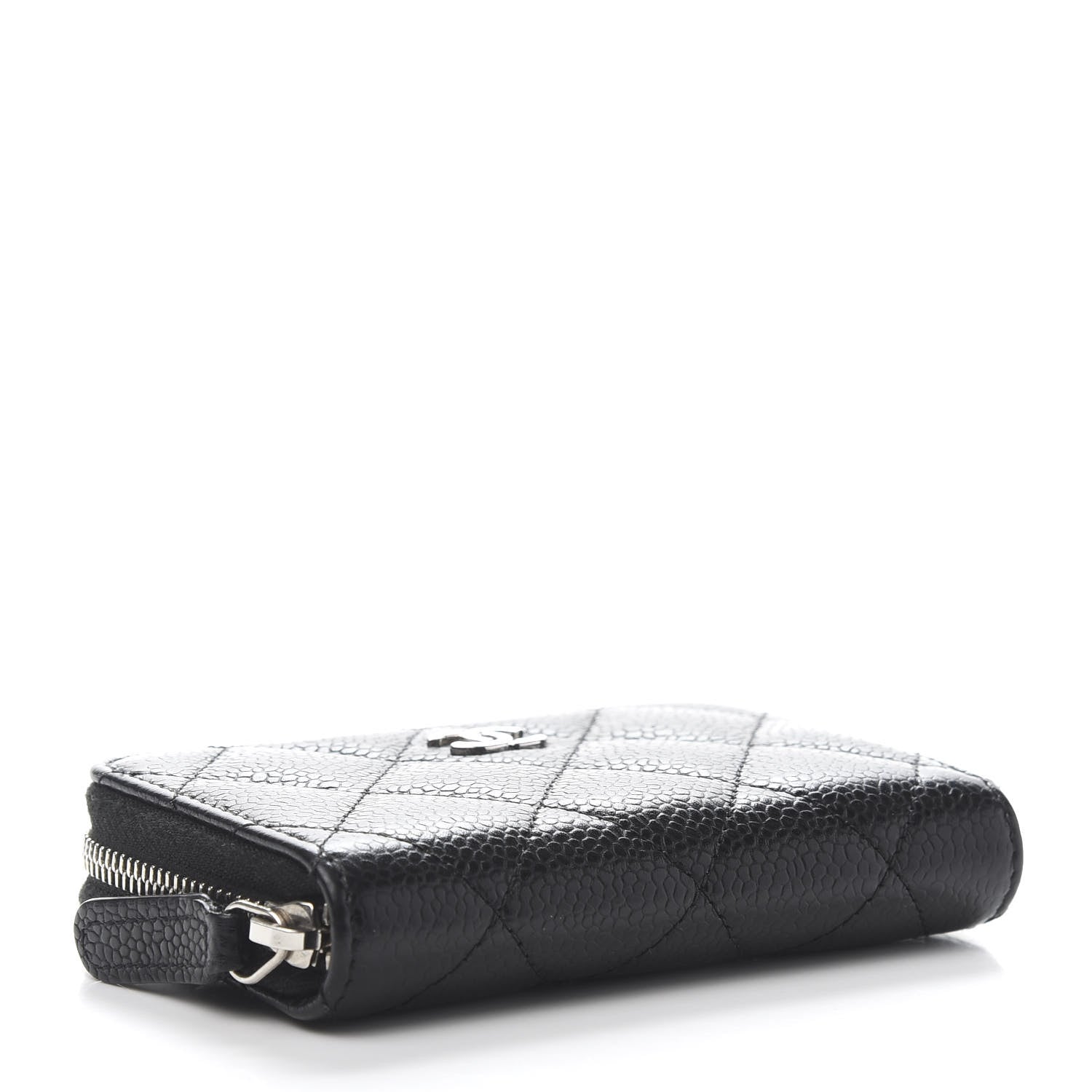 Chanel Caviar Quilted Zip Coin Purse Black 4 of 10