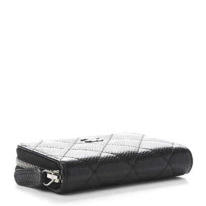 Chanel Caviar Quilted Zip Coin Purse Black 4 of 10