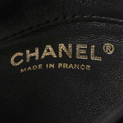Chanel Lambskin Quilted Wood Mini Coco Handle Flap Black 6 of 10
