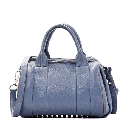 Alexander Wang Pebbled Lambskin Rockie Blue Pale Gold Hardware 1 of 24