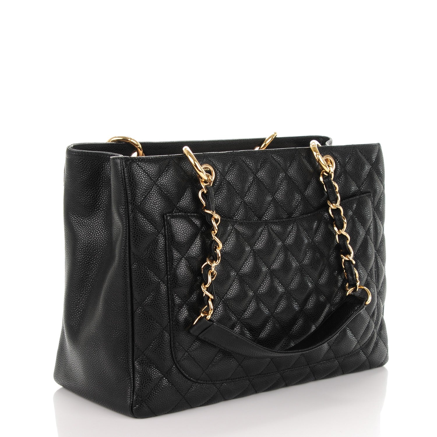 Chanel Caviar Quilted Grand Shopping Tote GST Black 3 of 7