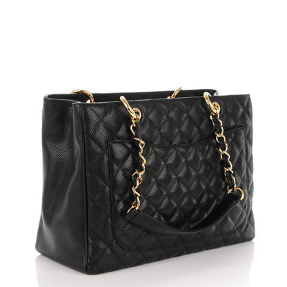 Chanel Caviar Quilted Grand Shopping Tote GST Black 3 of 7