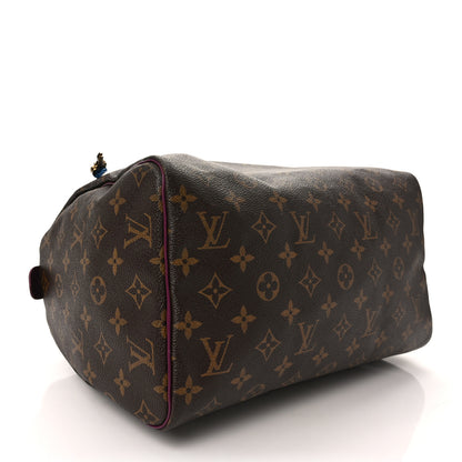 Louis Vuitton Monogram Totem Speedy 30 Magenta 4 of 10