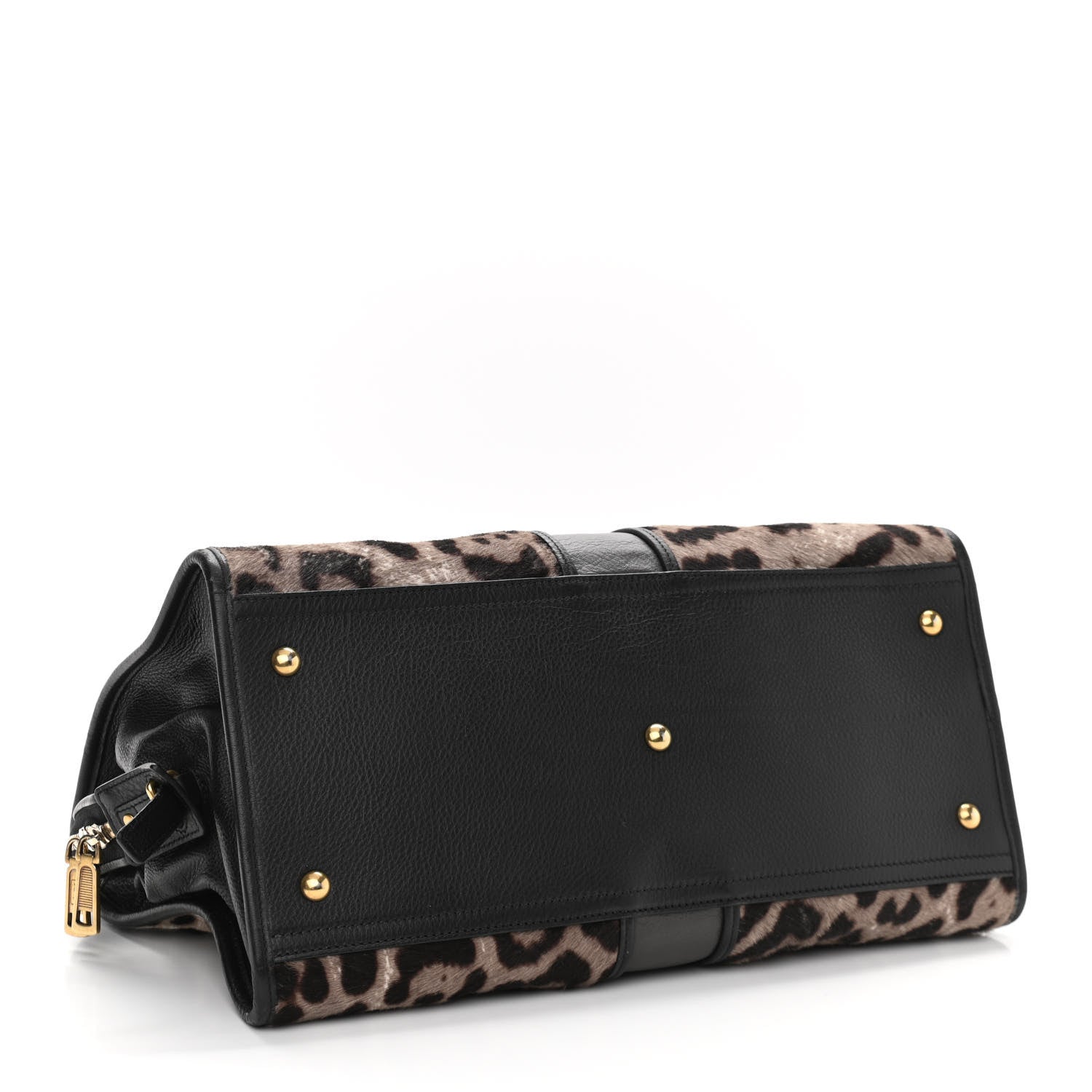 Saint Laurent Pony Hair Leopard Print Large Cabas Chyc Black 3 of 14