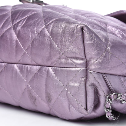 Chanel Iridescent Calfskin Quilted Ground Control Backpack Pink 10 of 13