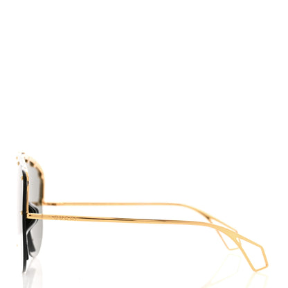 Gucci Shield Sunglasses GG0667S Black Gold 3 of 8