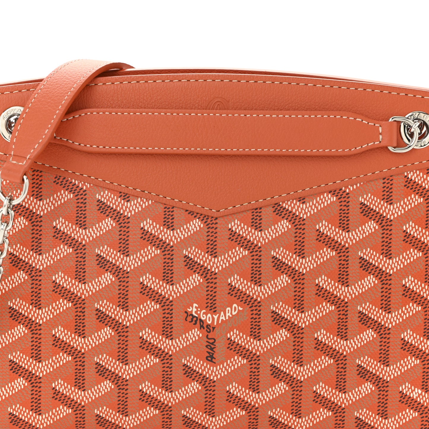 Goyardine Mini Rouette Structure Orange