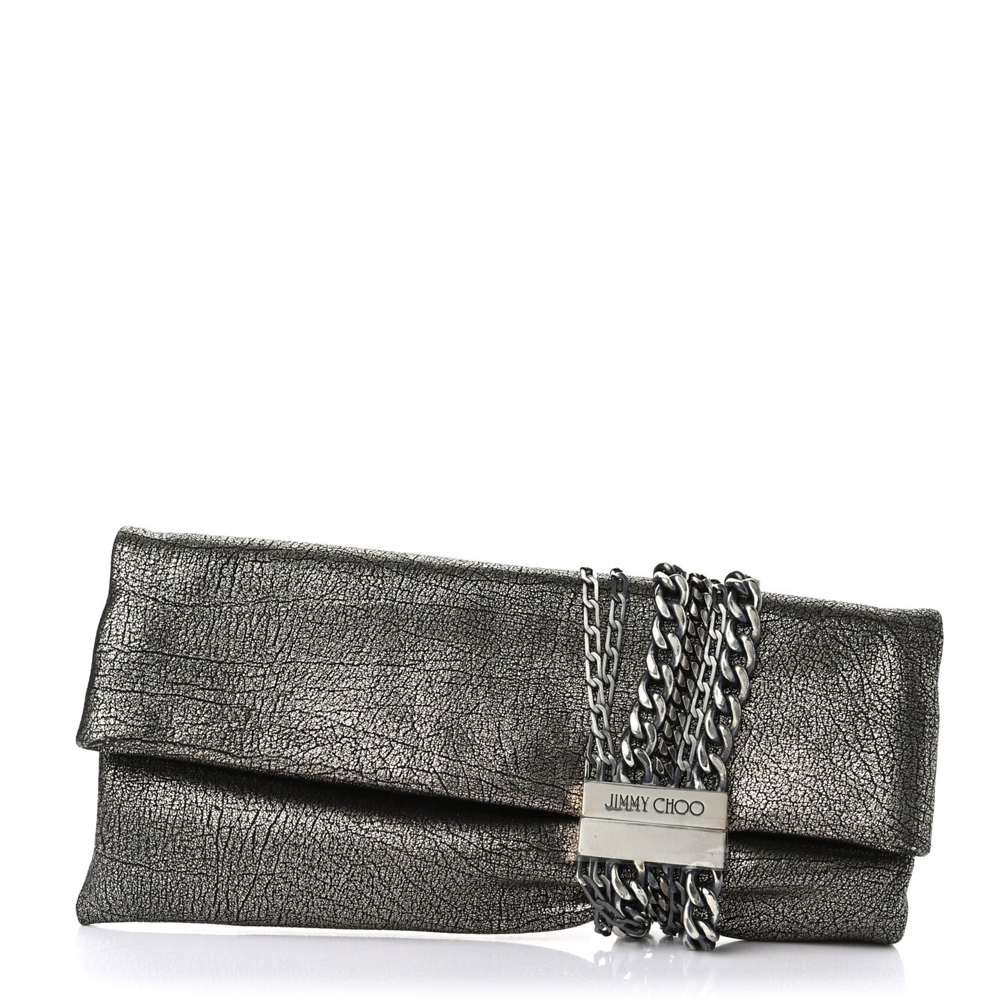 Calfskin Chandra Clutch Grey