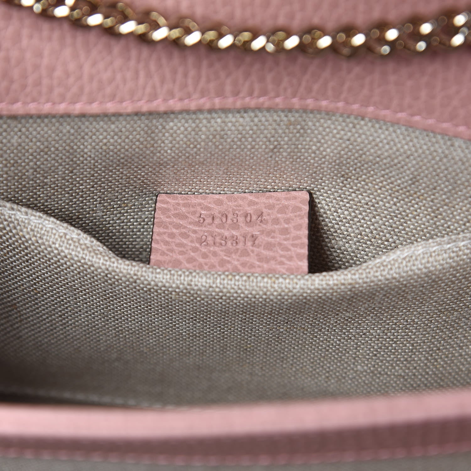 Gucci Dollar Calfskin Small Interlocking G Shoulder Bag Soft Pink 7 of 10