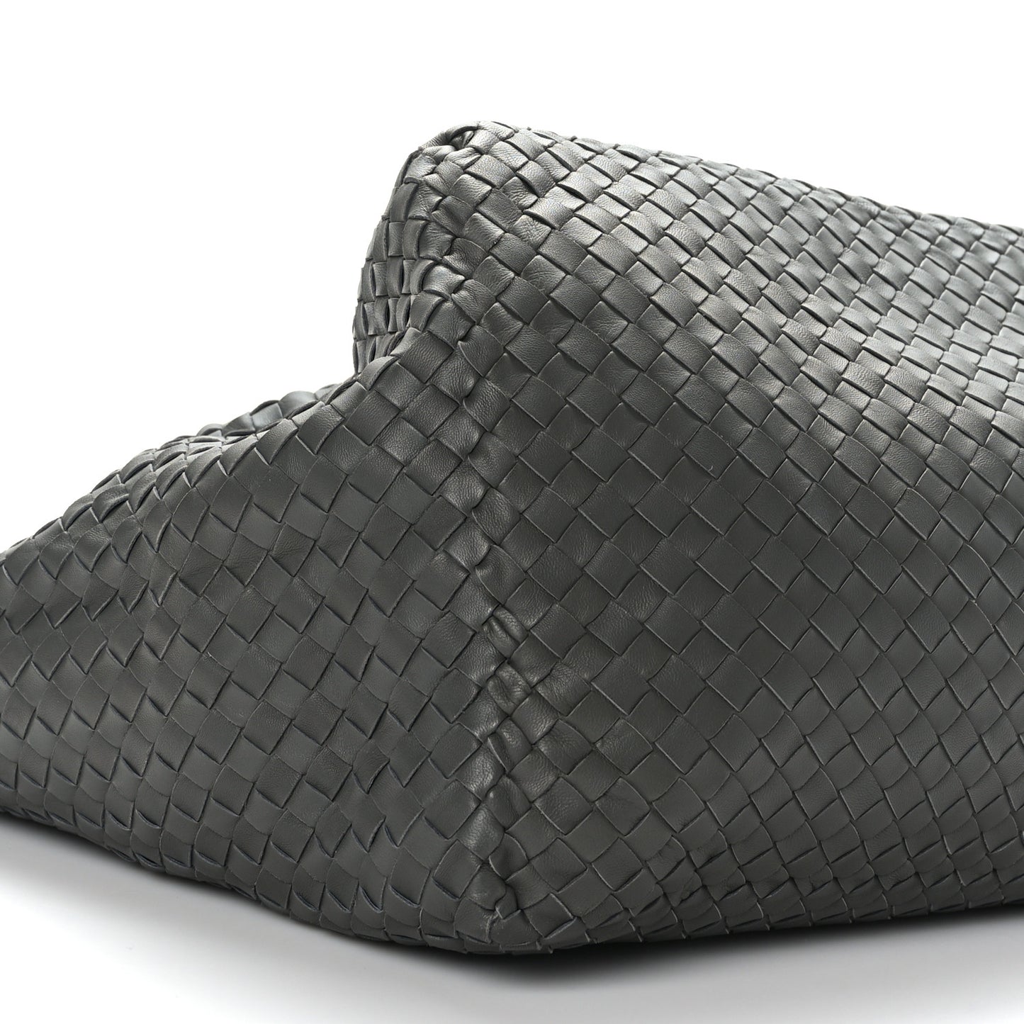 Nappa Intrecciato Medium Seamless Tote Light Grey