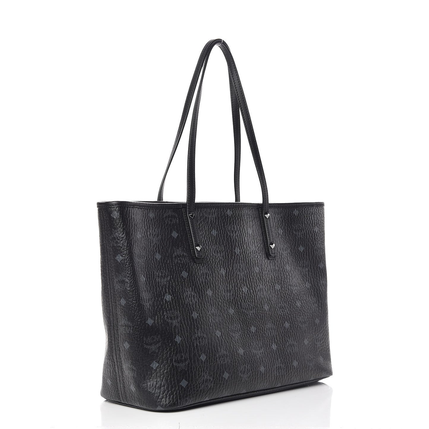 Visetos Medium Anya Zip Top Shopper Tote Black