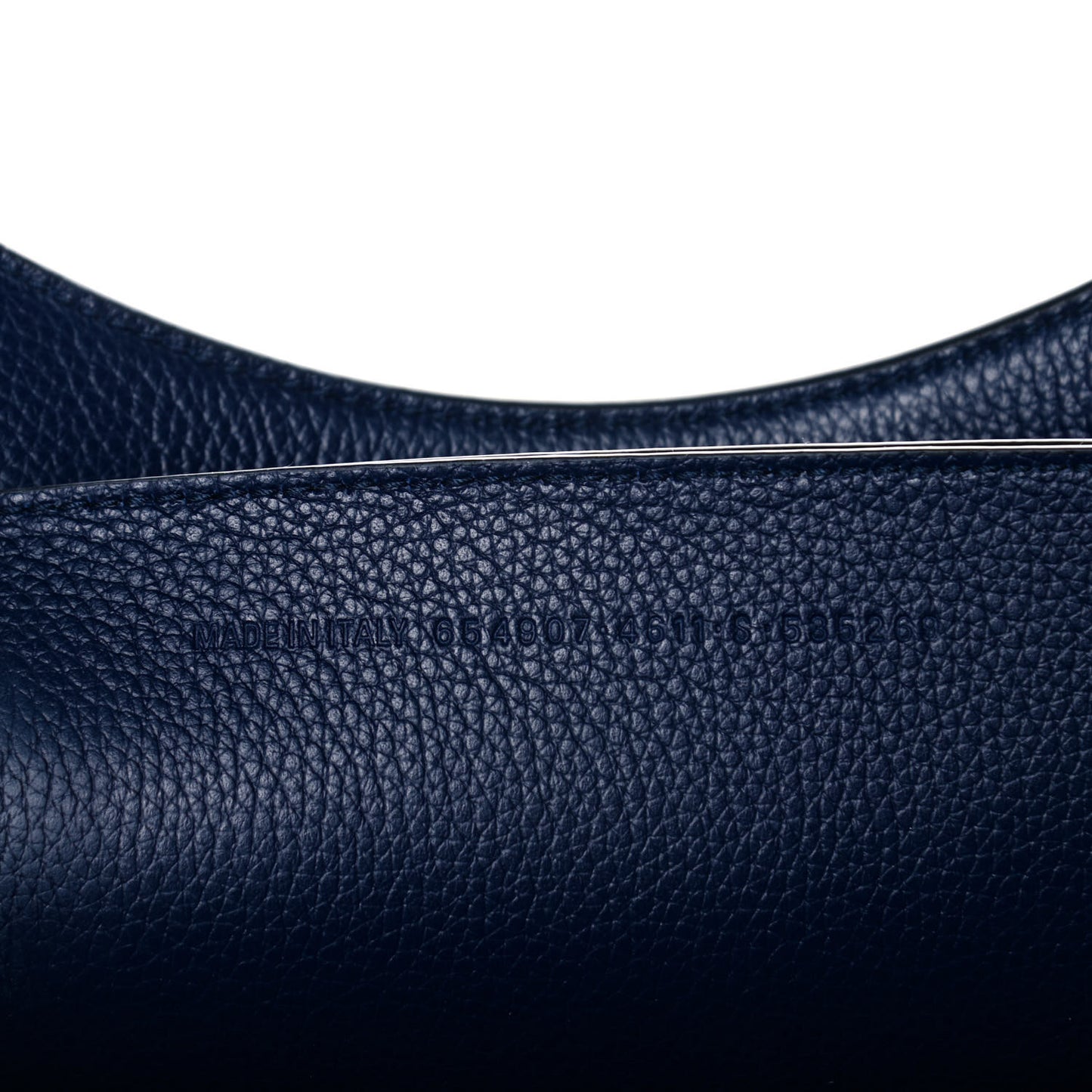 Grained Calfskin Black Hardware Neo Classic City Navy