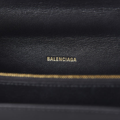 Balenciaga Box Calfskin S Sharp Chain Shoulder Bag Black 9 of 10
