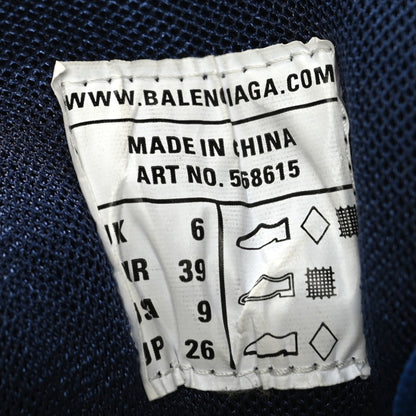 Balenciaga Rubber Mesh Bi-Color Womens Track.2 Open Sneakers 39 Beige Blue Red 6 of 7