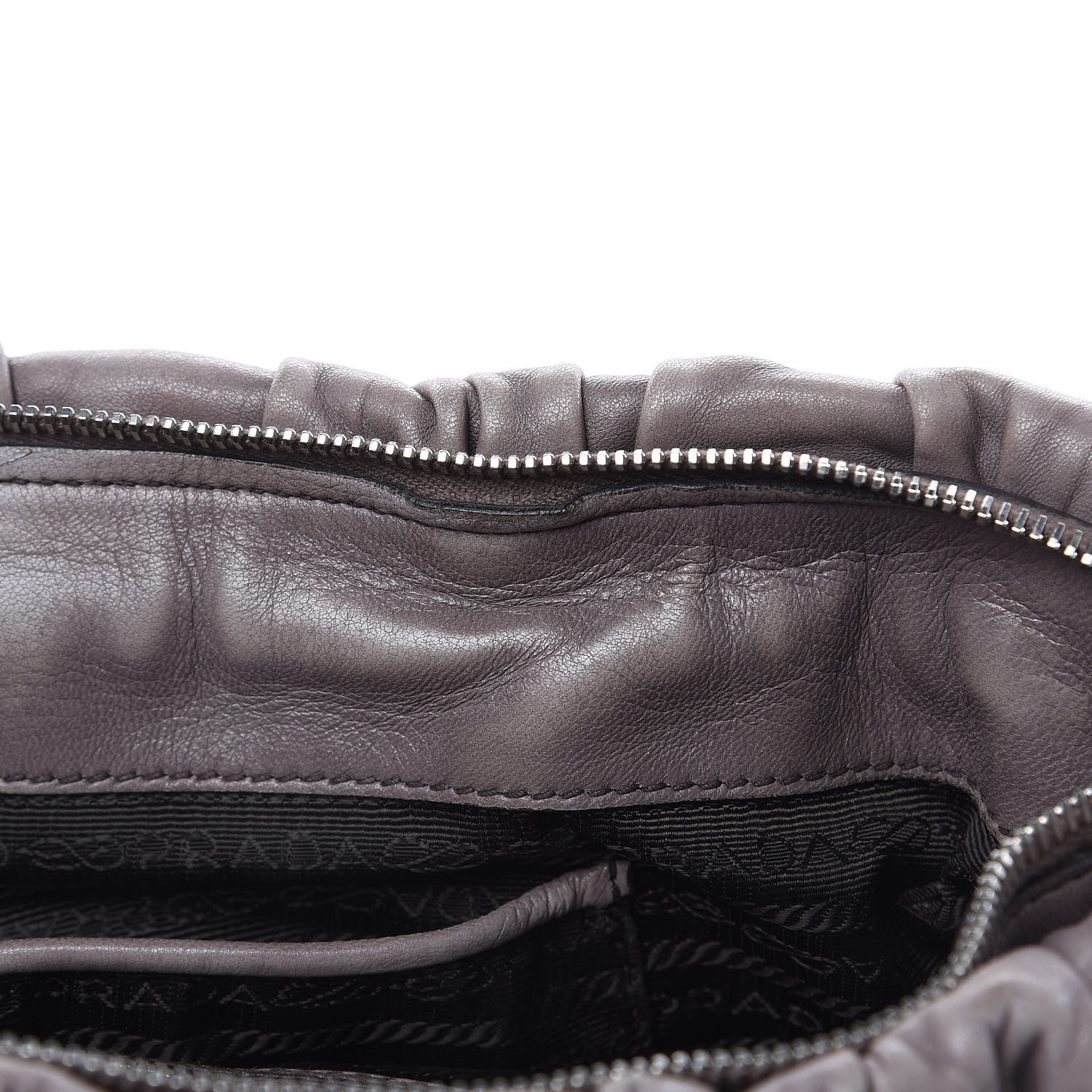 Prada Nappa Gaufre Shopping Satchel Bambu 17 of 18