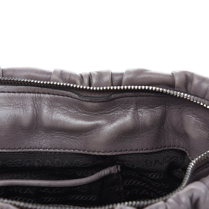 Prada Nappa Gaufre Shopping Satchel Bambu 17 of 18