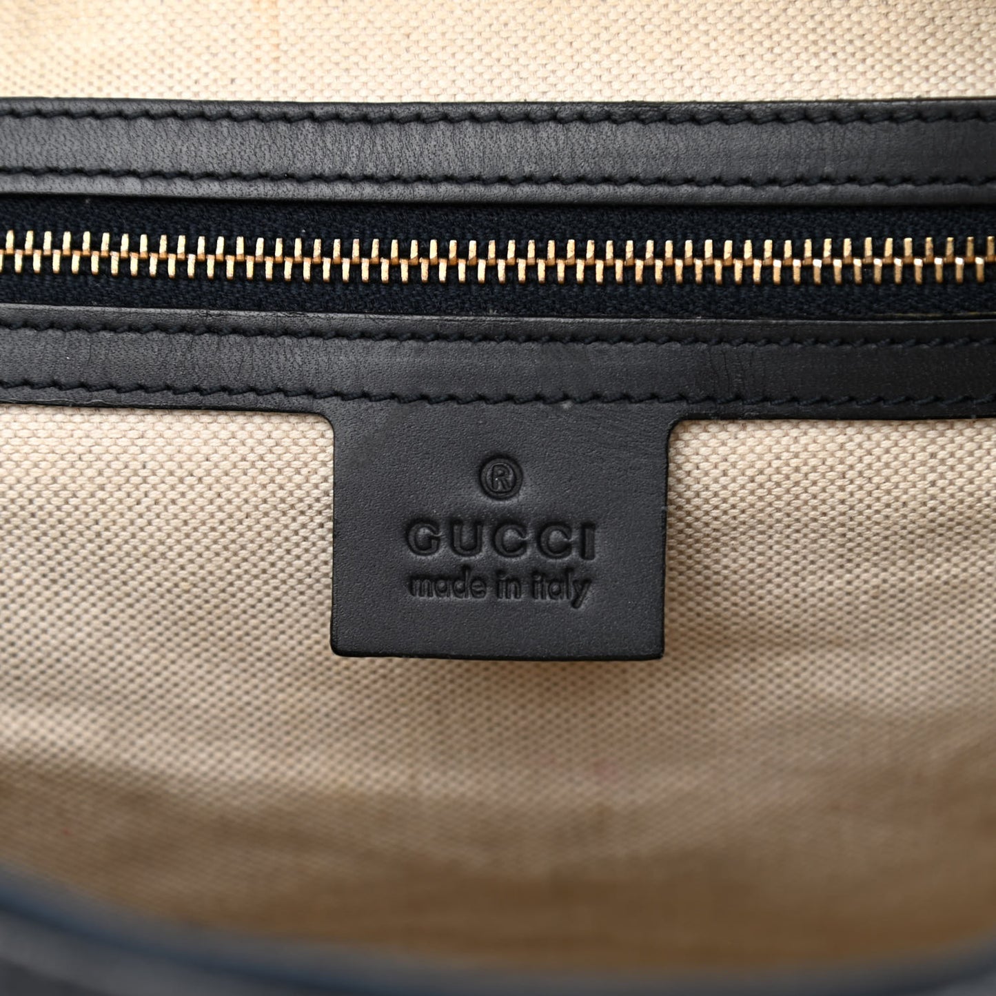 Monogram Selleria Calfskin Vintage Web Medium Boston Beige Blue