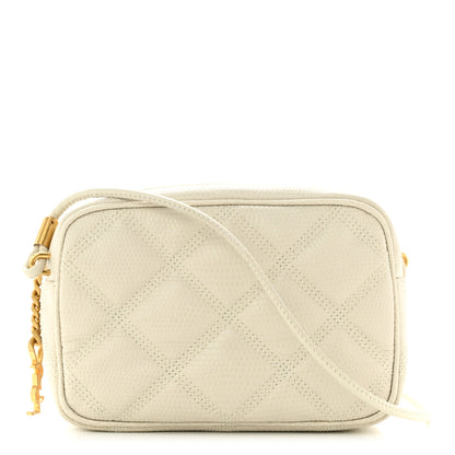 Saint Laurent Lizard Embossed Becky Camera Bag Blanc Vintage 1 of 10