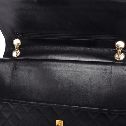 Chanel Lambskin Quilted Medium Double Flap Bijoux Chain Black 10 of 11
