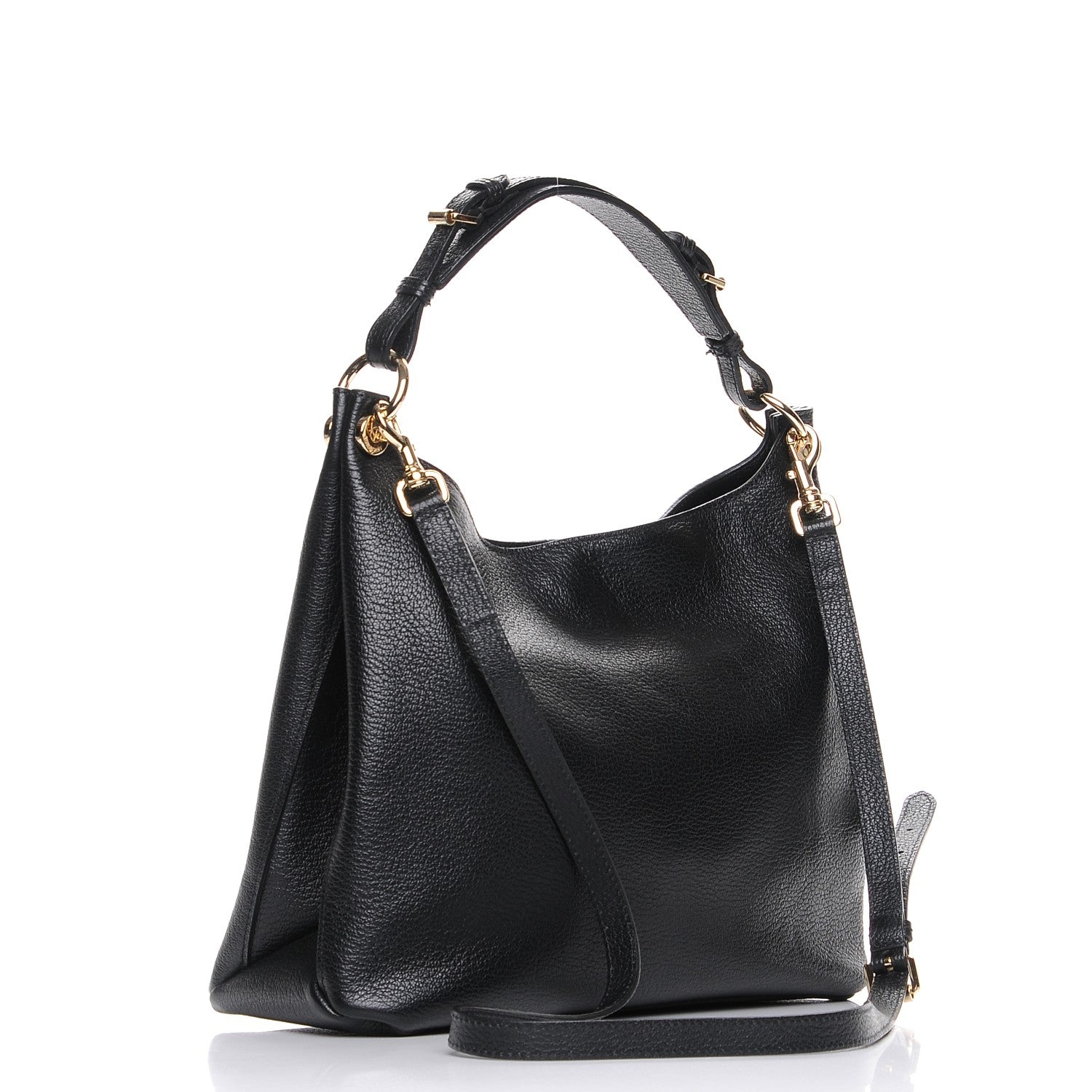 Mulberry Goat Printed Calfskin Small Freya Hobo Black 4 of 10