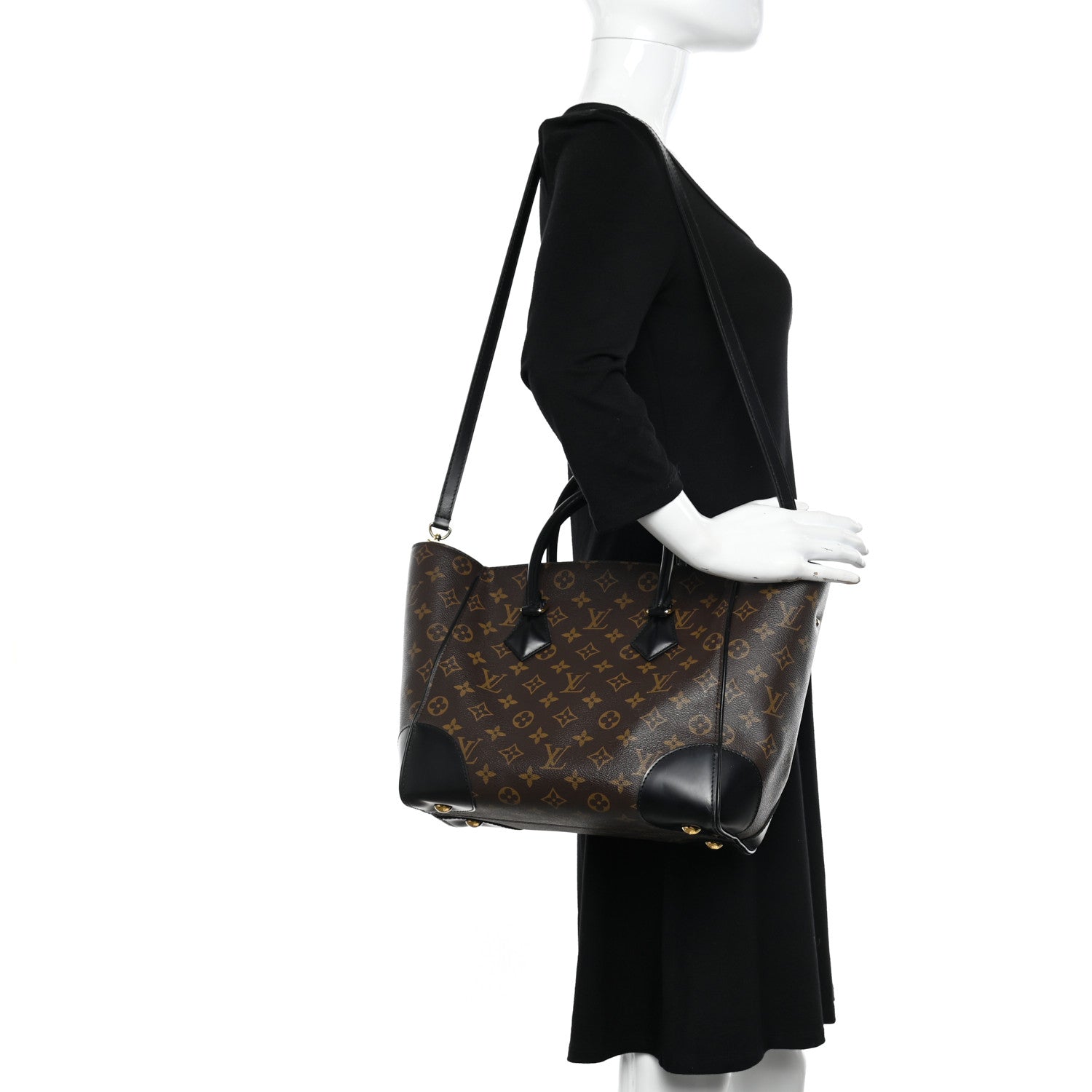 Louis Vuitton Monogram Phenix MM Black 2 of 14