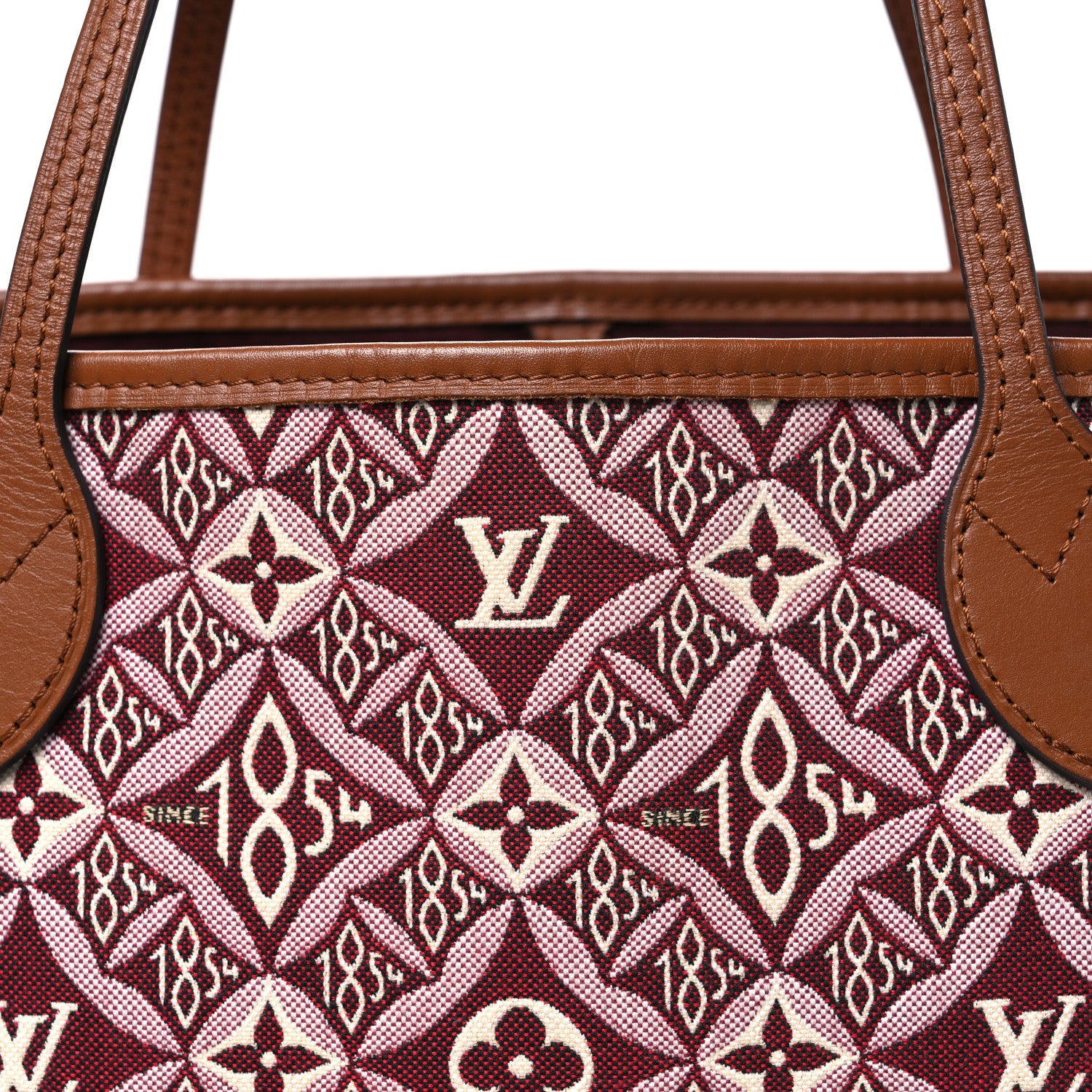 Louis Vuitton Jacquard Since 1854 Neverfull MM Bordeaux 7 of 9