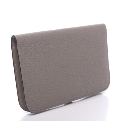 Hermes Togo Dogon Duo Wallet Gris Asphalte 4 of 10